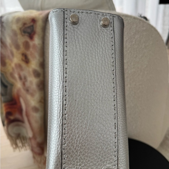 Fendi Peekaboo Mini – Cuoio Romano Lux “Argento Palladio” (metallic silver) - Picture 6 of 13